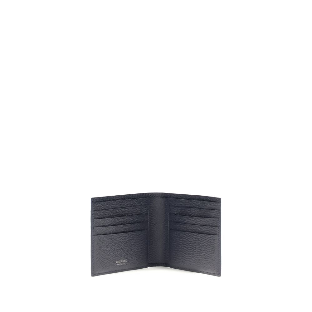 Hammered Calf Leather Billfold Wallet