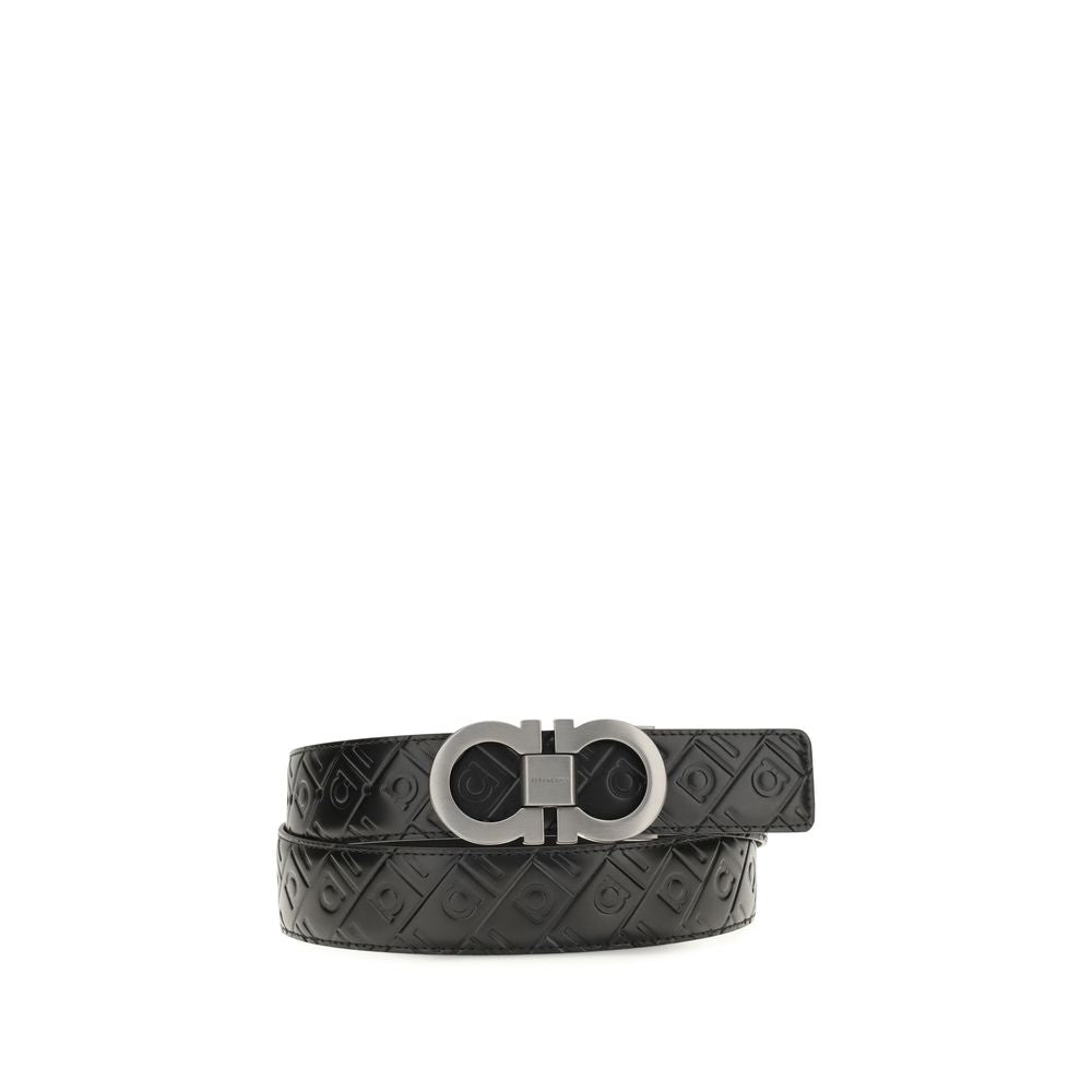 Reversible Calfskin Gancini Belt