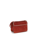 Mini Rockstud Suede Shoulder Bag
