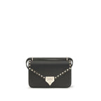 Mini Rockstud Garnet Calfskin Shoulder Bag