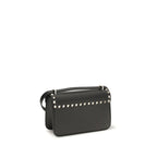Mini Rockstud Garnet Calfskin Shoulder Bag