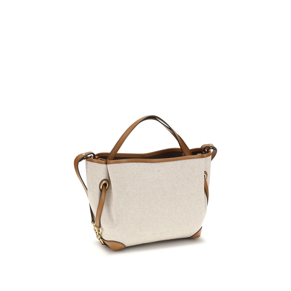 Cotton Jacquard Canvas Clover Handbag