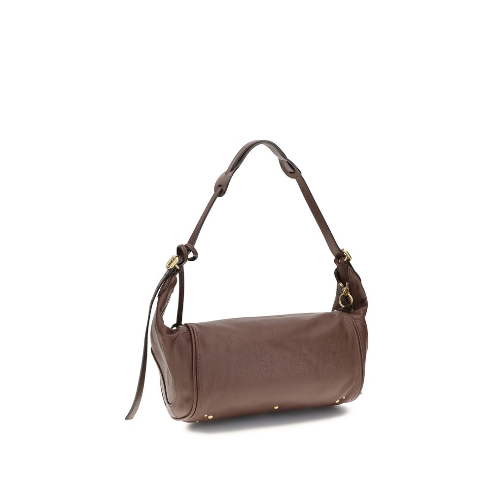 Brown Calf Leather Paddington Shoulder Bag