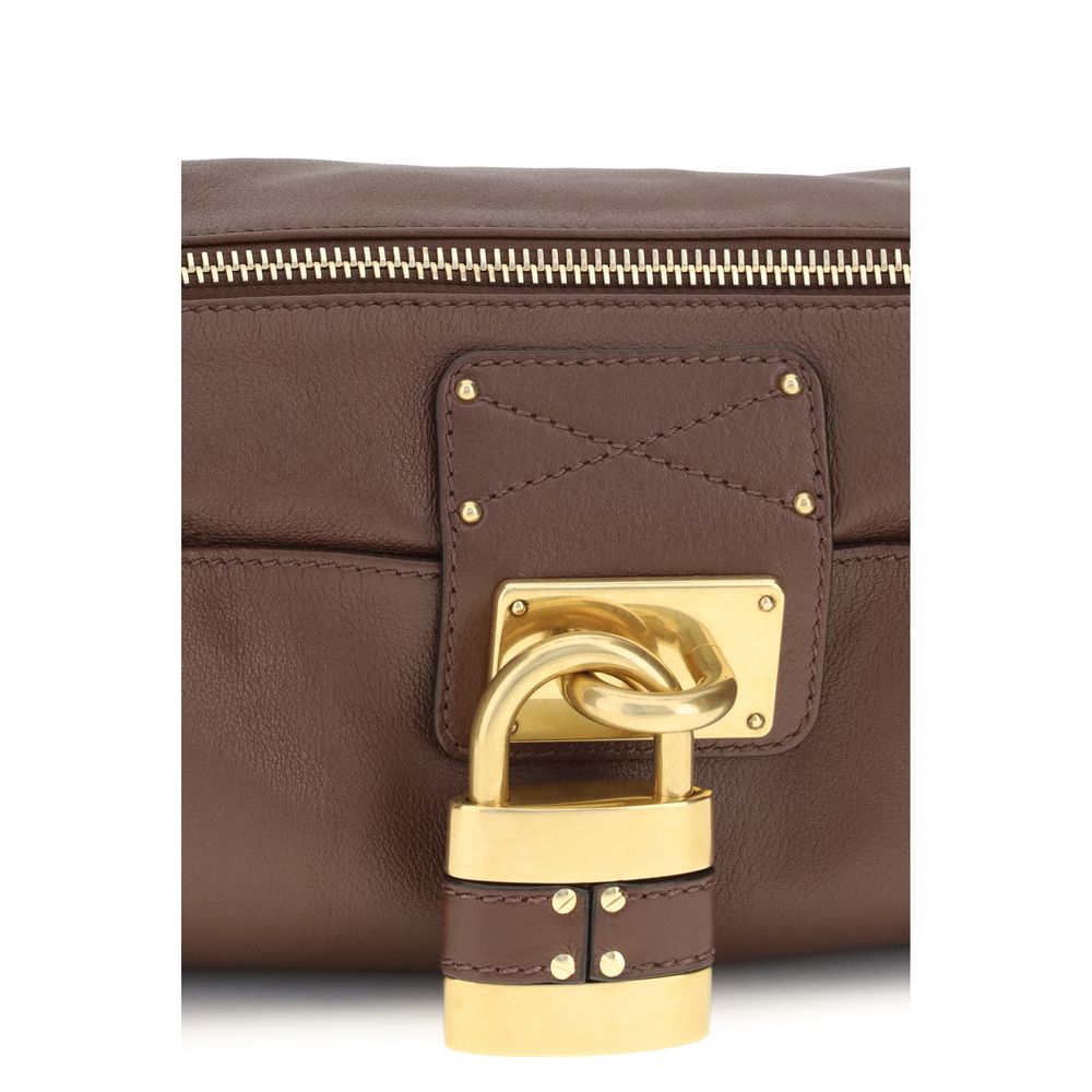 Brown Calf Leather Paddington Shoulder Bag