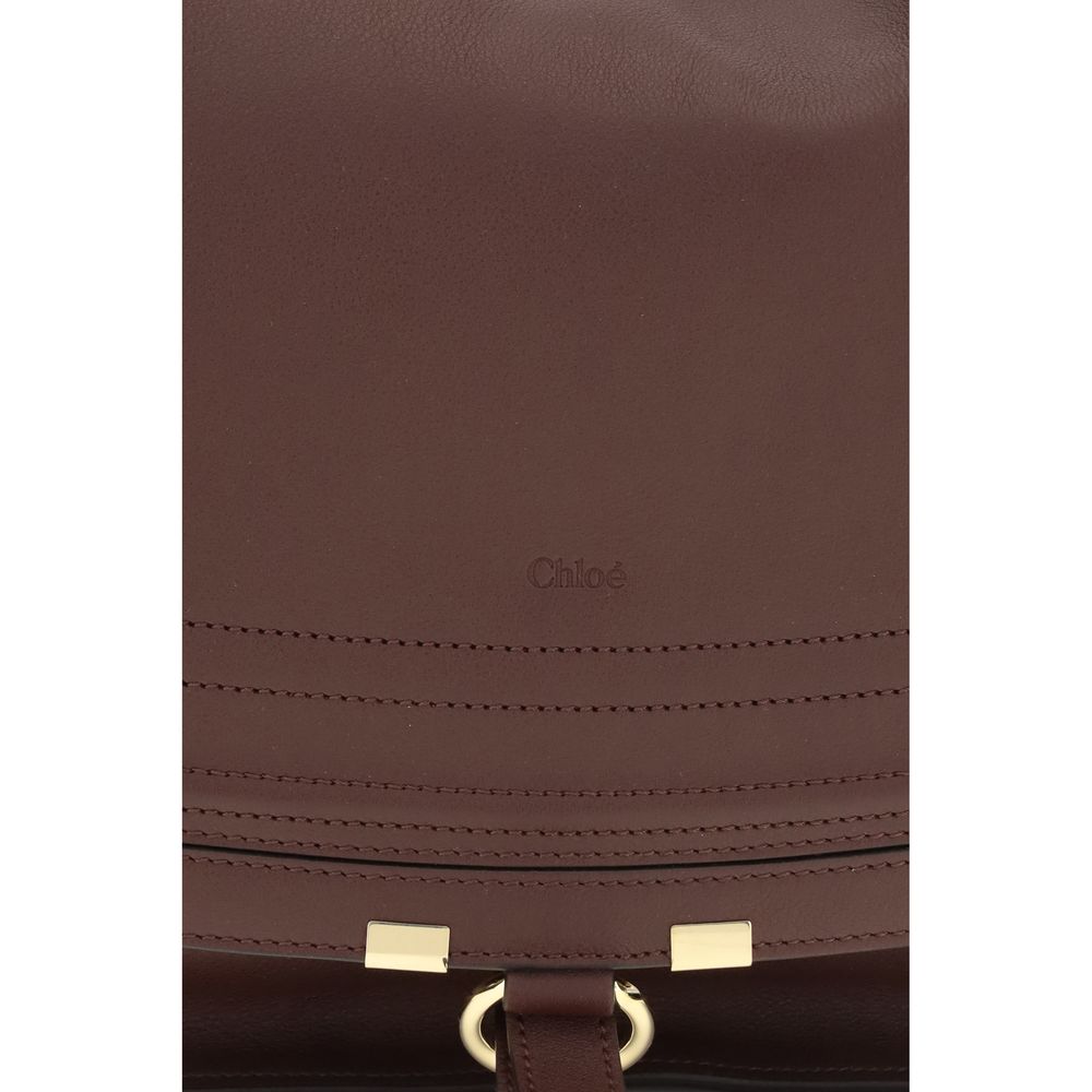 Brown Calf Leather Marcie Shoulder Bag