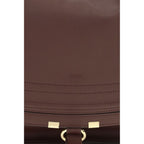 Brown Calf Leather Marcie Shoulder Bag