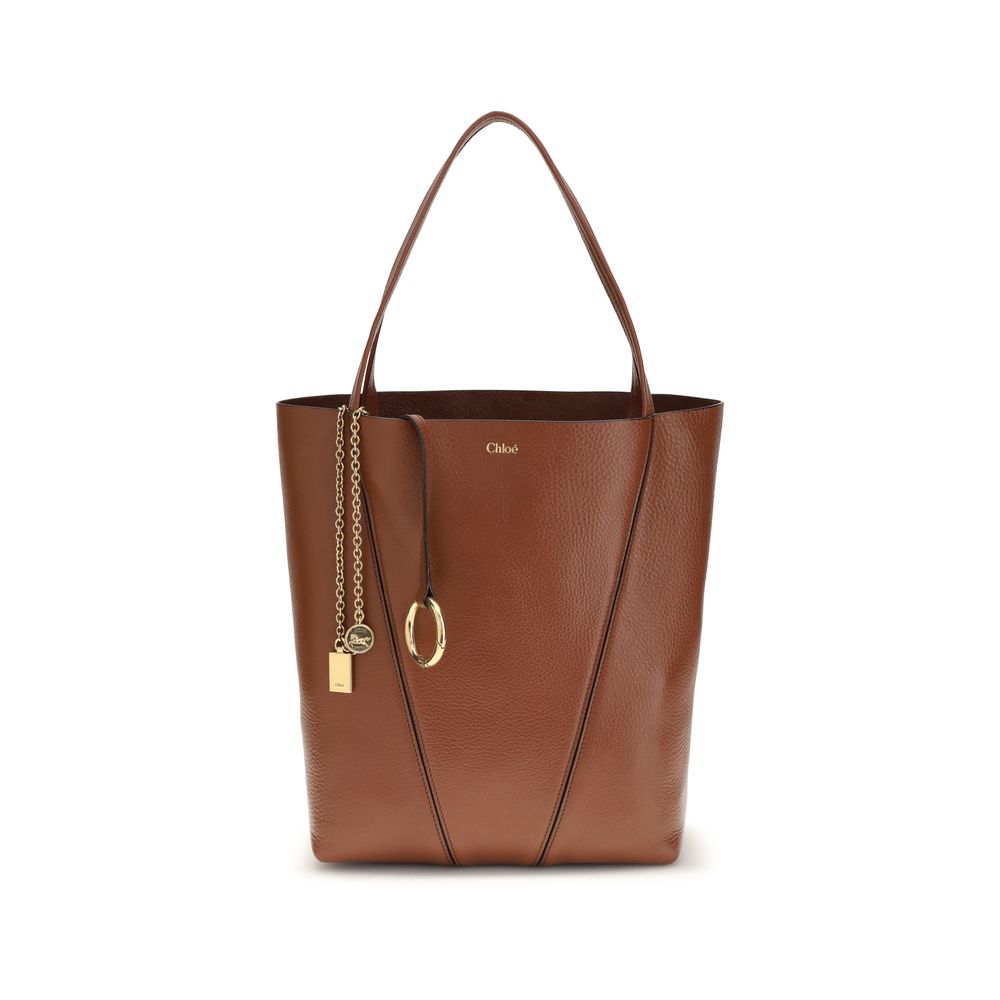 Grained Calf Leather Spin Shoulder Bag