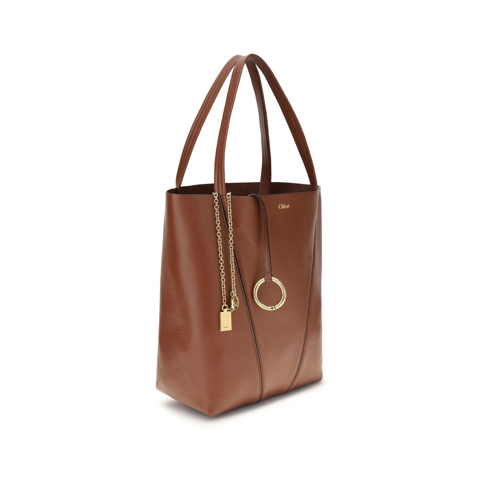 Grained Calf Leather Spin Shoulder Bag