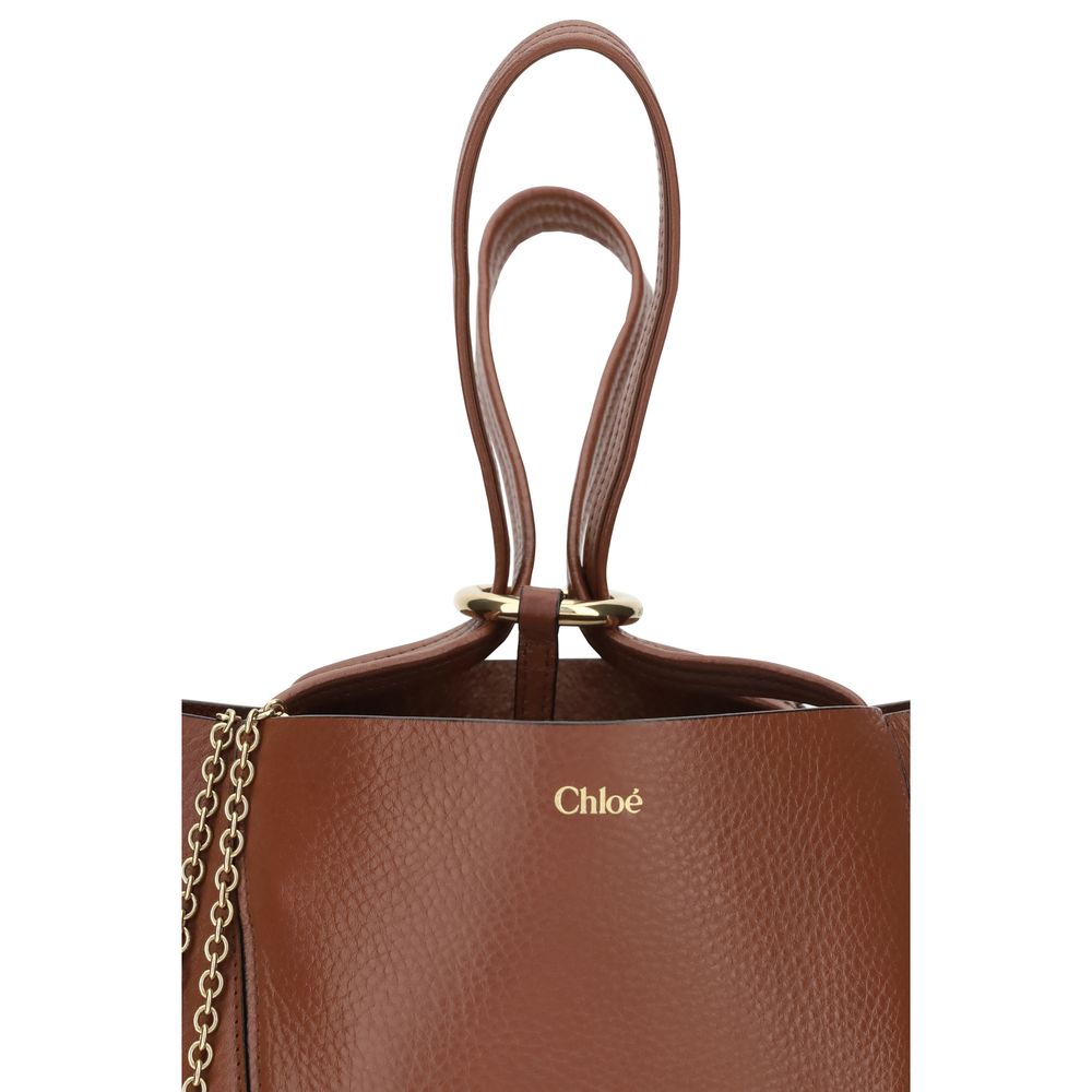 Grained Calf Leather Spin Shoulder Bag