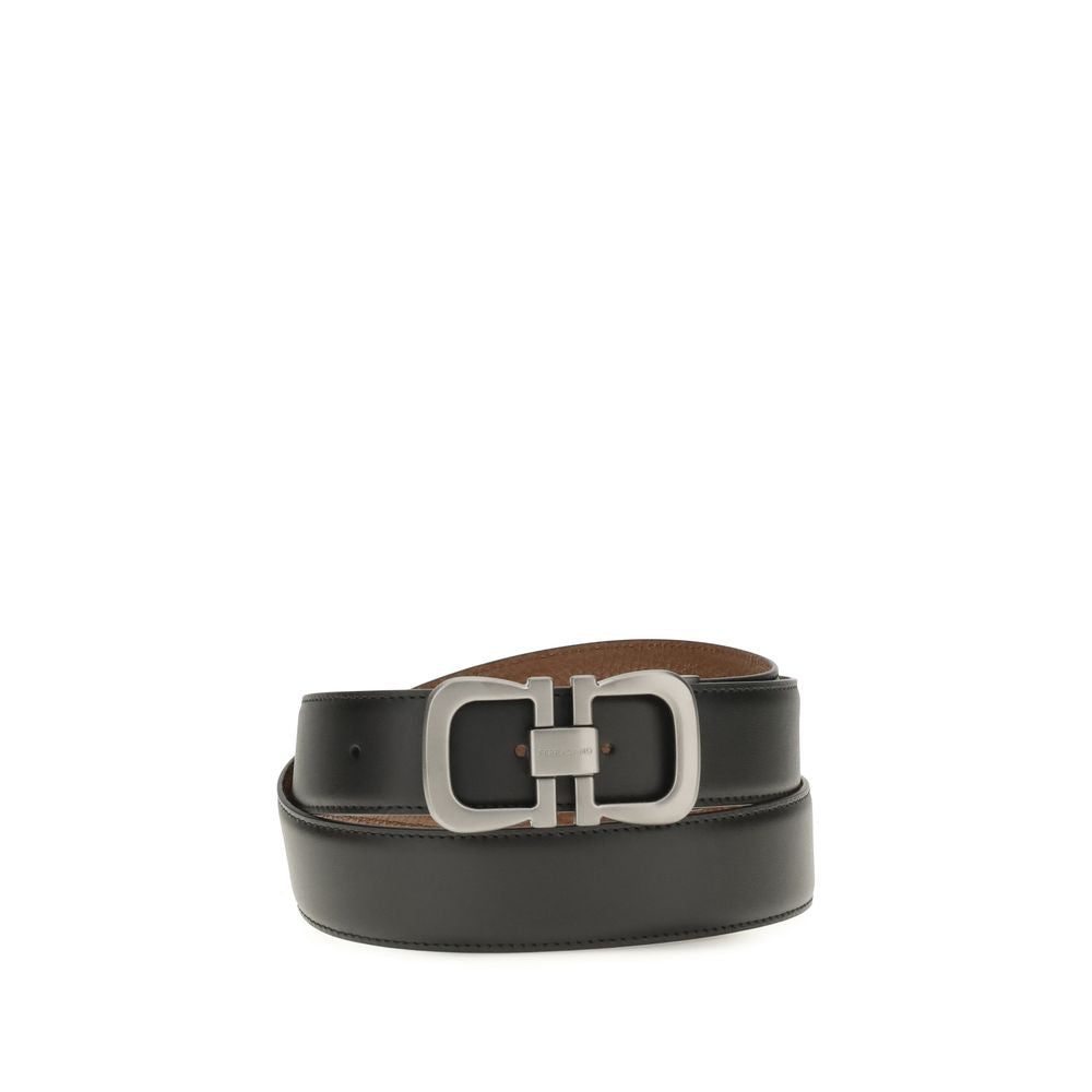 Black Calf Leather Belt