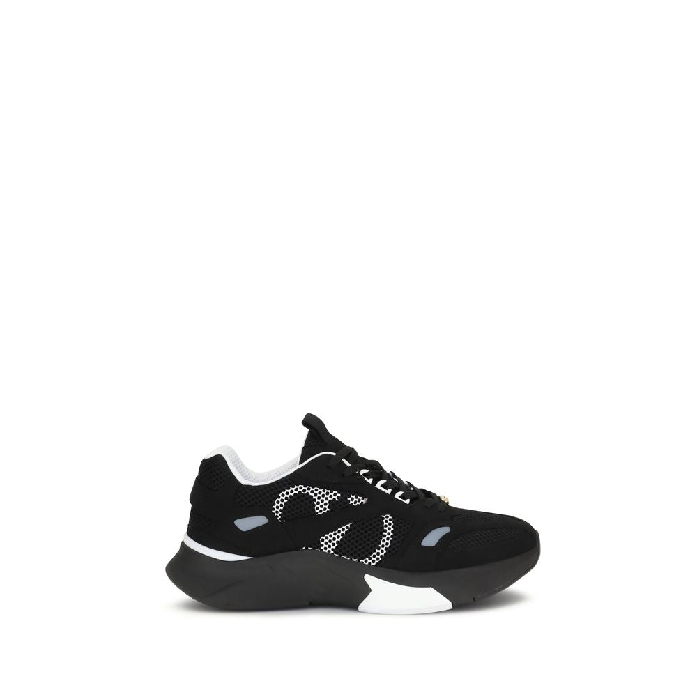 Mesh and Suede Demivee Sneakers