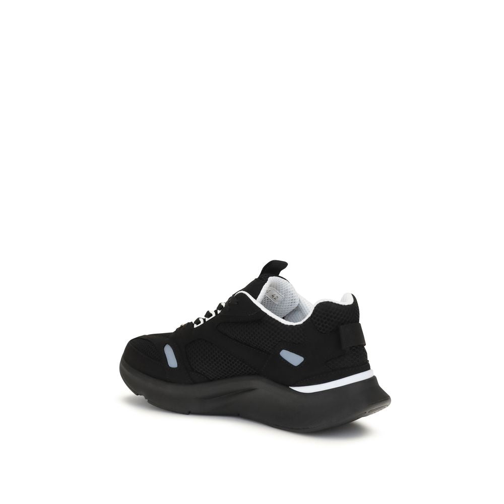 Mesh and Suede Demivee Sneakers