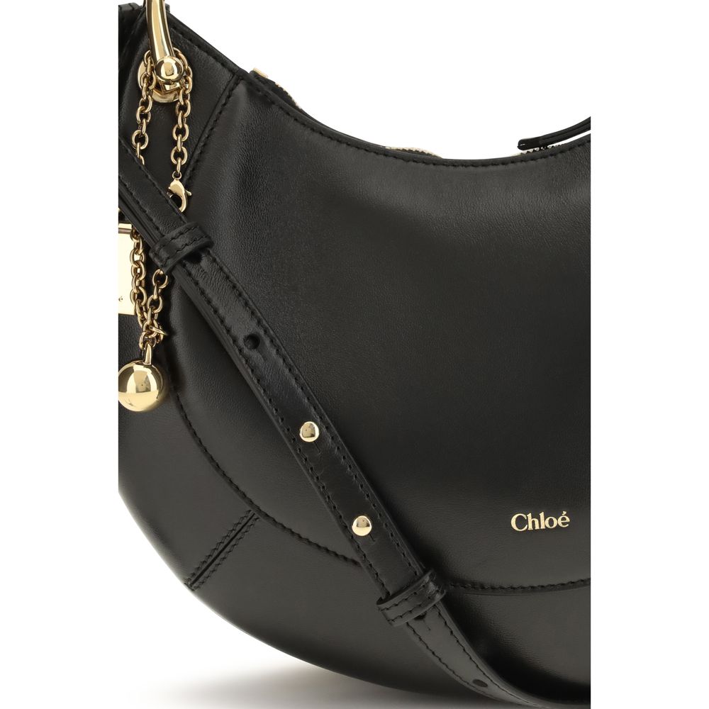 Black Calf Marcie Shoulder Bag
