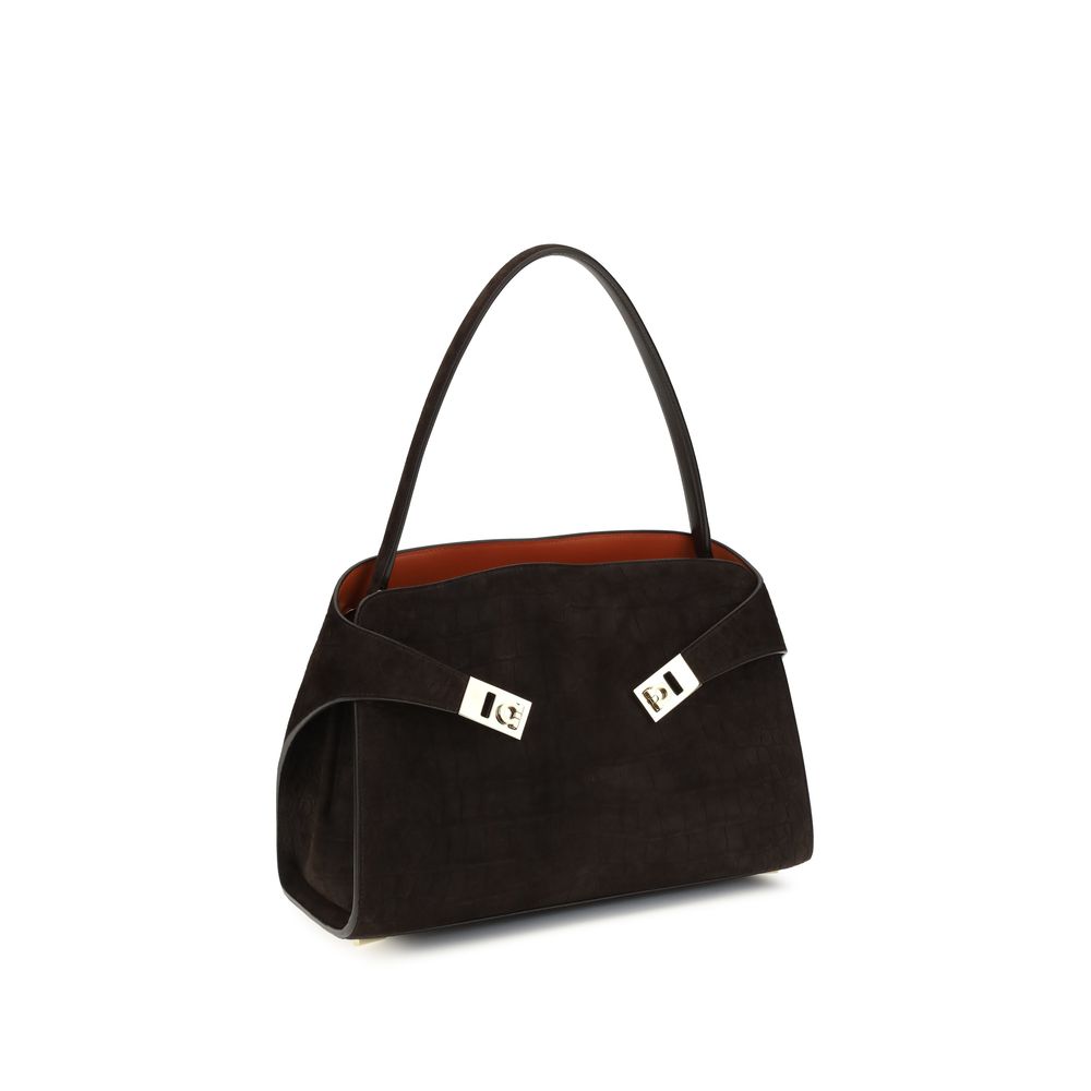 Suede Hug Shoulder Bag