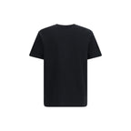 Black Cotton Embroidered Logo T-Shirt