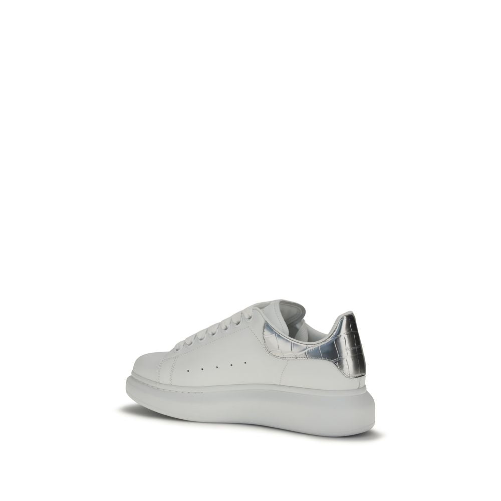 White Calfskin Platform Sneakers