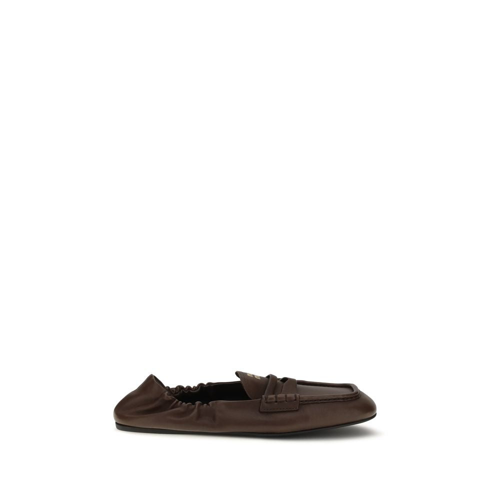 Nappa Leather Ruches Loafers