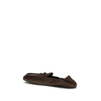 Nappa Leather Ruches Loafers