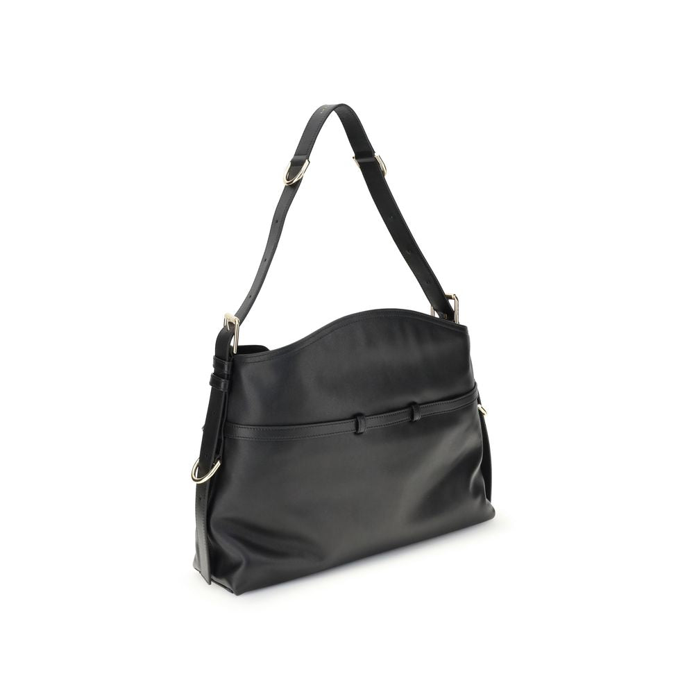 Calfskin Voyou Medium Shoulder Bag