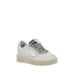 Silver Calfskin Ball Star Sneakers