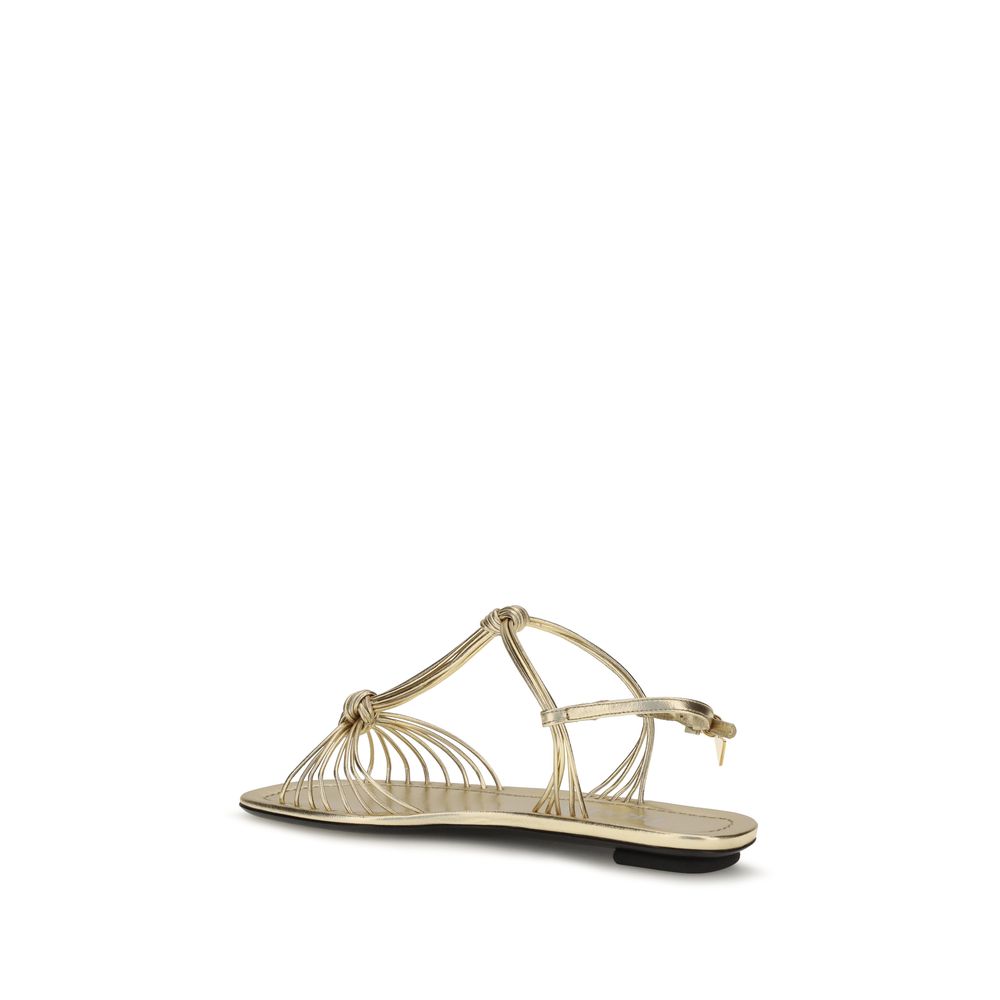 Calfskin Mordoré Nappa Sandals