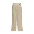Cotton Straight-Leg Pants