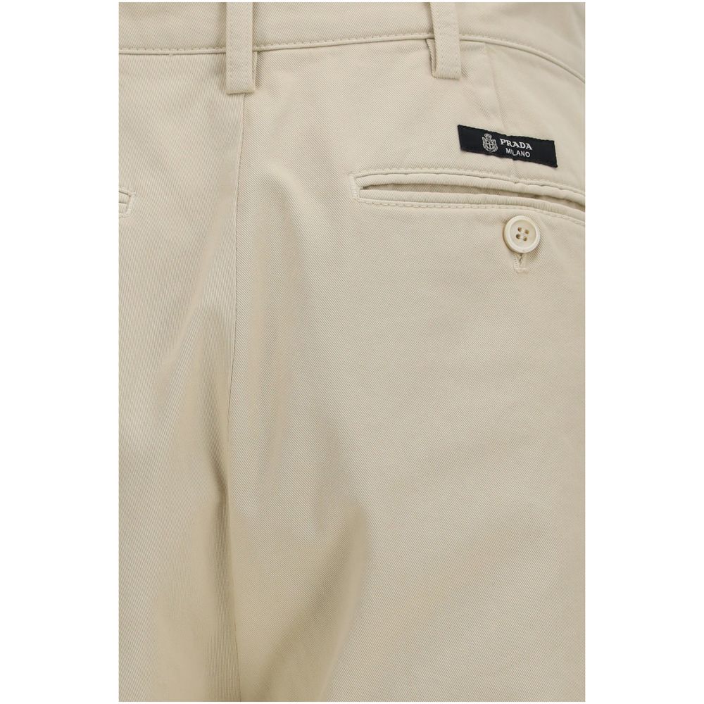 Cotton Straight-Leg Pants