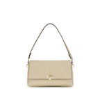 Small Charlie Calf Leather Shoulder Bag