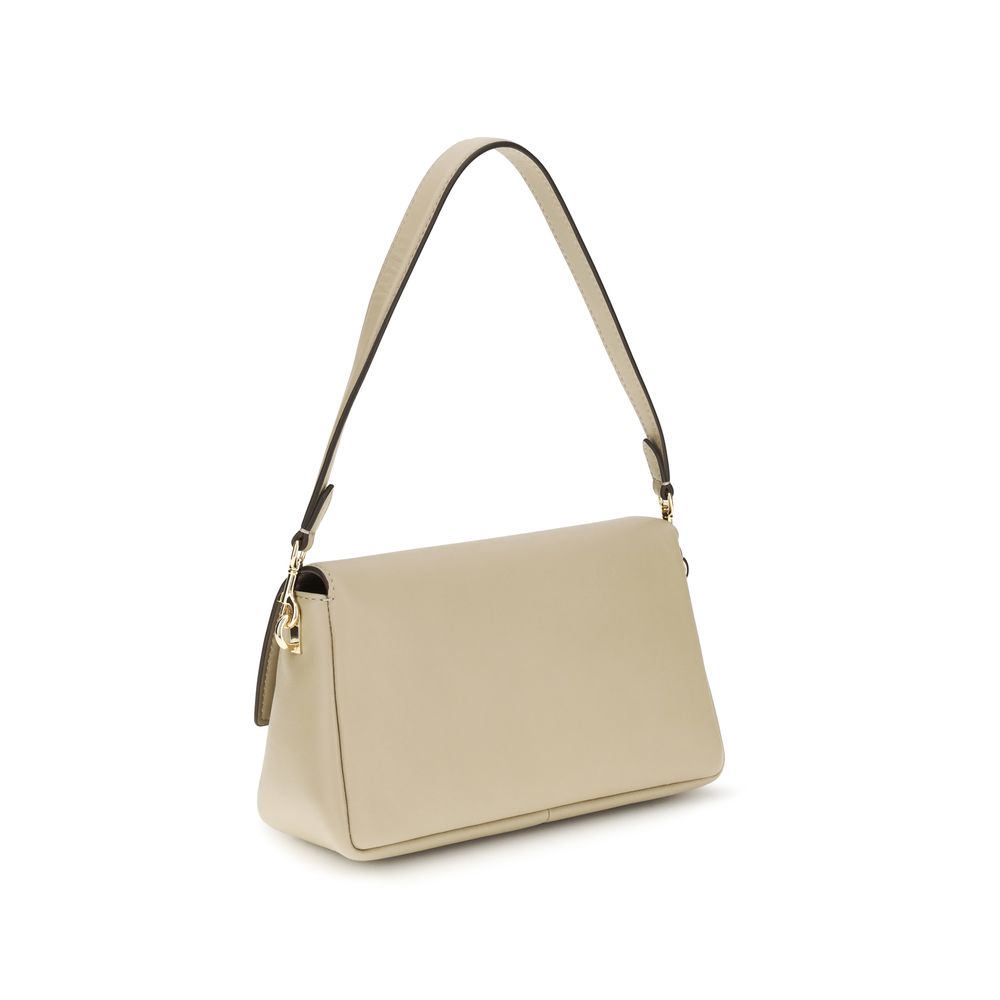 Small Charlie Calf Leather Shoulder Bag