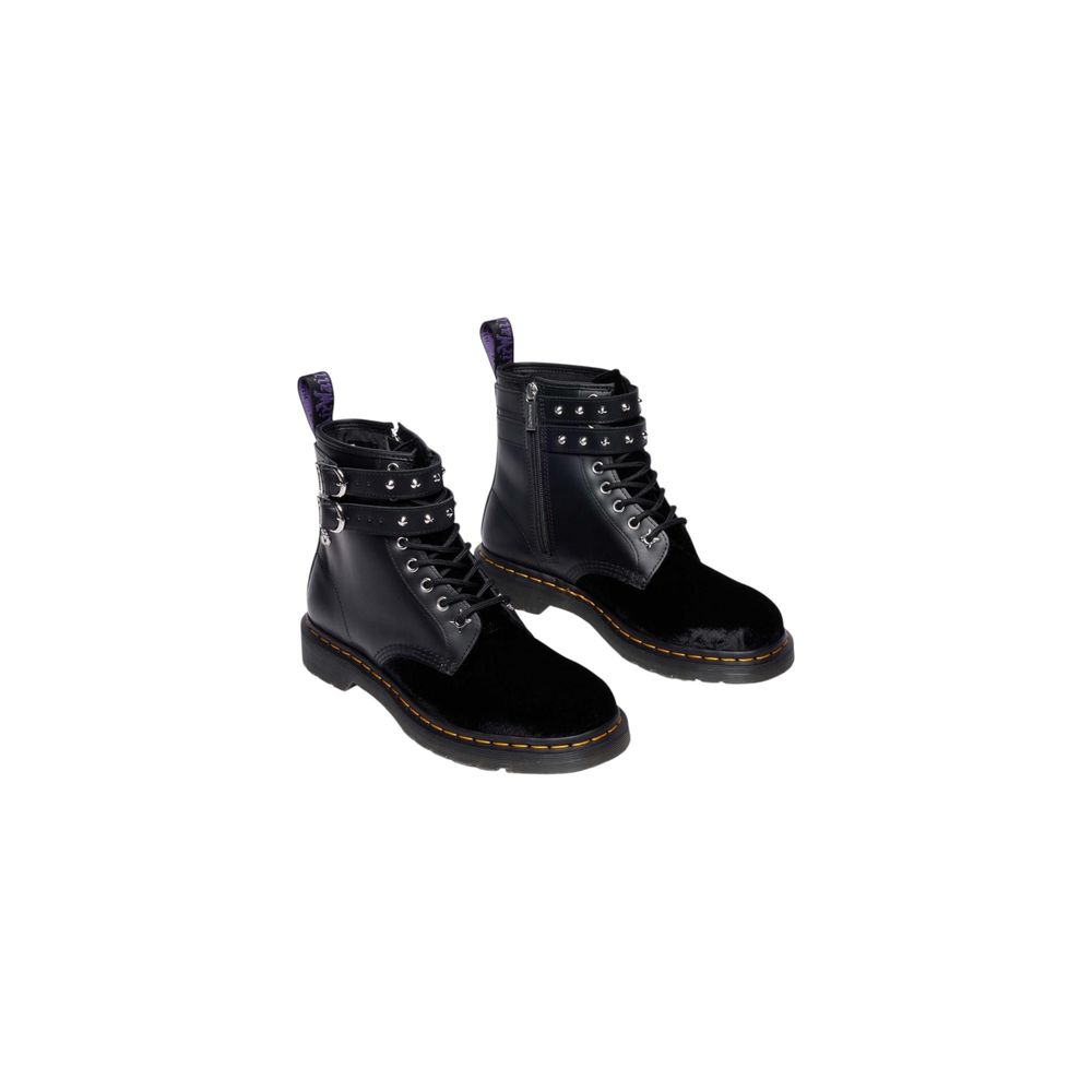 Wdn Smooth Velvet Lace-Up Boots