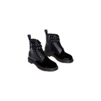 Wdn Smooth Velvet Lace-Up Boots