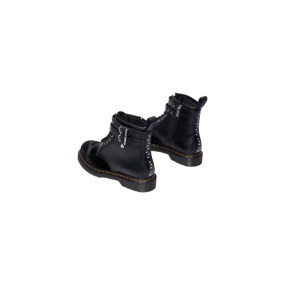 Wdn Smooth Velvet Lace-Up Boots