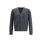 Silk Wool GG Print Cardigan