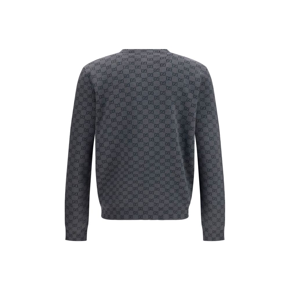 Silk Wool GG Print Cardigan
