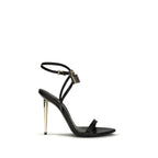 Goatskin Padlock Pointy Naked Sandals
