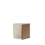 Beige Calfskin Compact Bifold Wallet