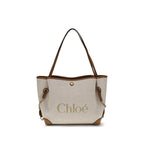 Beige Clover Tote Bag