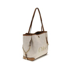 Beige Clover Tote Bag