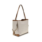 Beige Clover Tote Bag