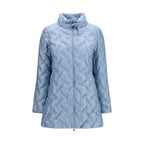 Blue Midi Down Jacket