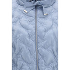 Blue Midi Down Jacket