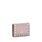Calf Leather Rockstud Wallet