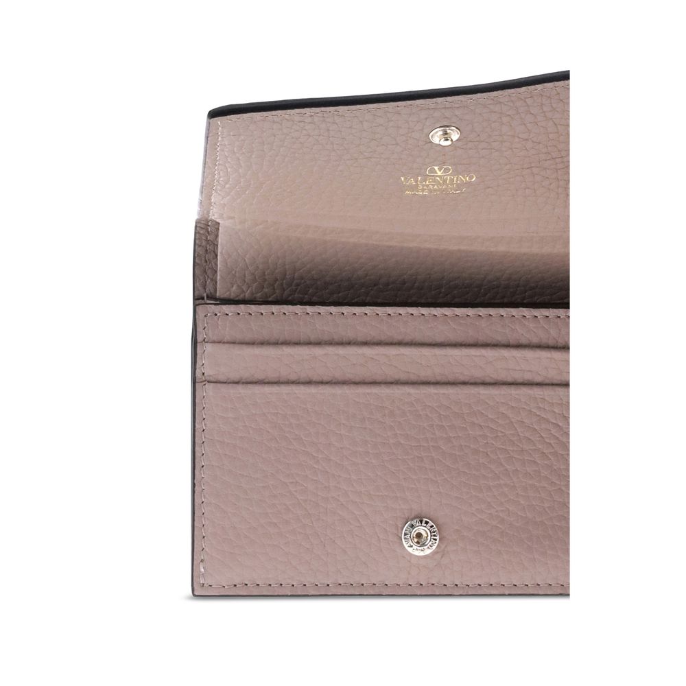 Calf Leather Rockstud Wallet