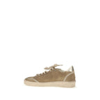 Beige Calf Leather Ball Star Sneakers