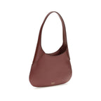Small Bordeaux Joan Hobo Calfskin Shoulder Bag