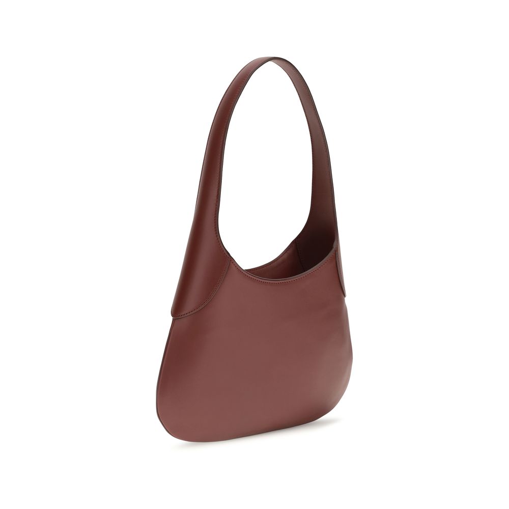 Small Bordeaux Joan Hobo Calfskin Shoulder Bag
