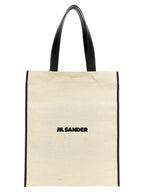 Jute Cotton Flat Shopping Tote Bag