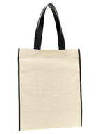 Jute Cotton Flat Shopping Tote Bag