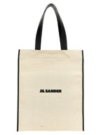 Medium Flat Bicolor Canvas Tote Bag