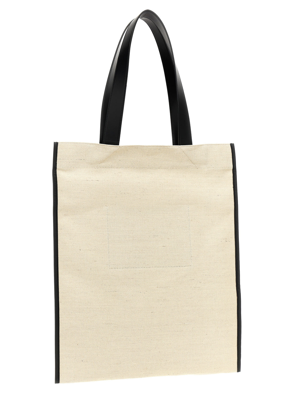 Medium Flat Bicolor Canvas Tote Bag
